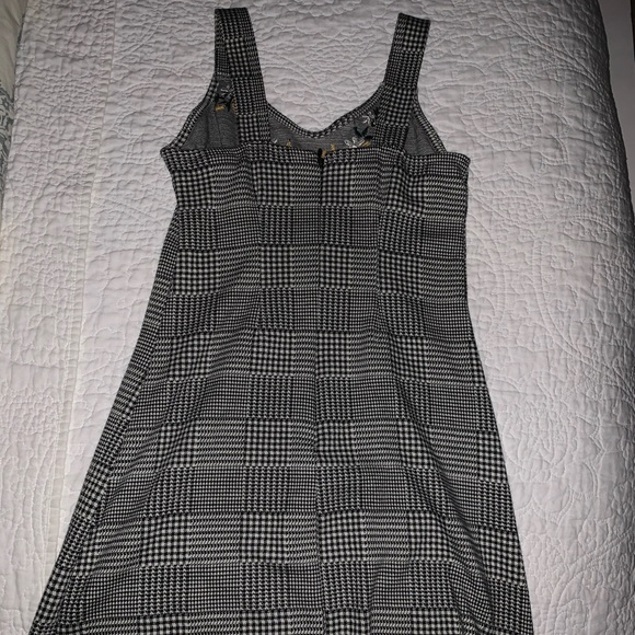 Topshop Houndstooth Embroidered Mini Dress - Picture 3 of 4